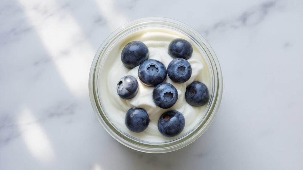 Yogurt topped with fresh berries and nuts — a nourishing bowl for winter hydrating foods USA.