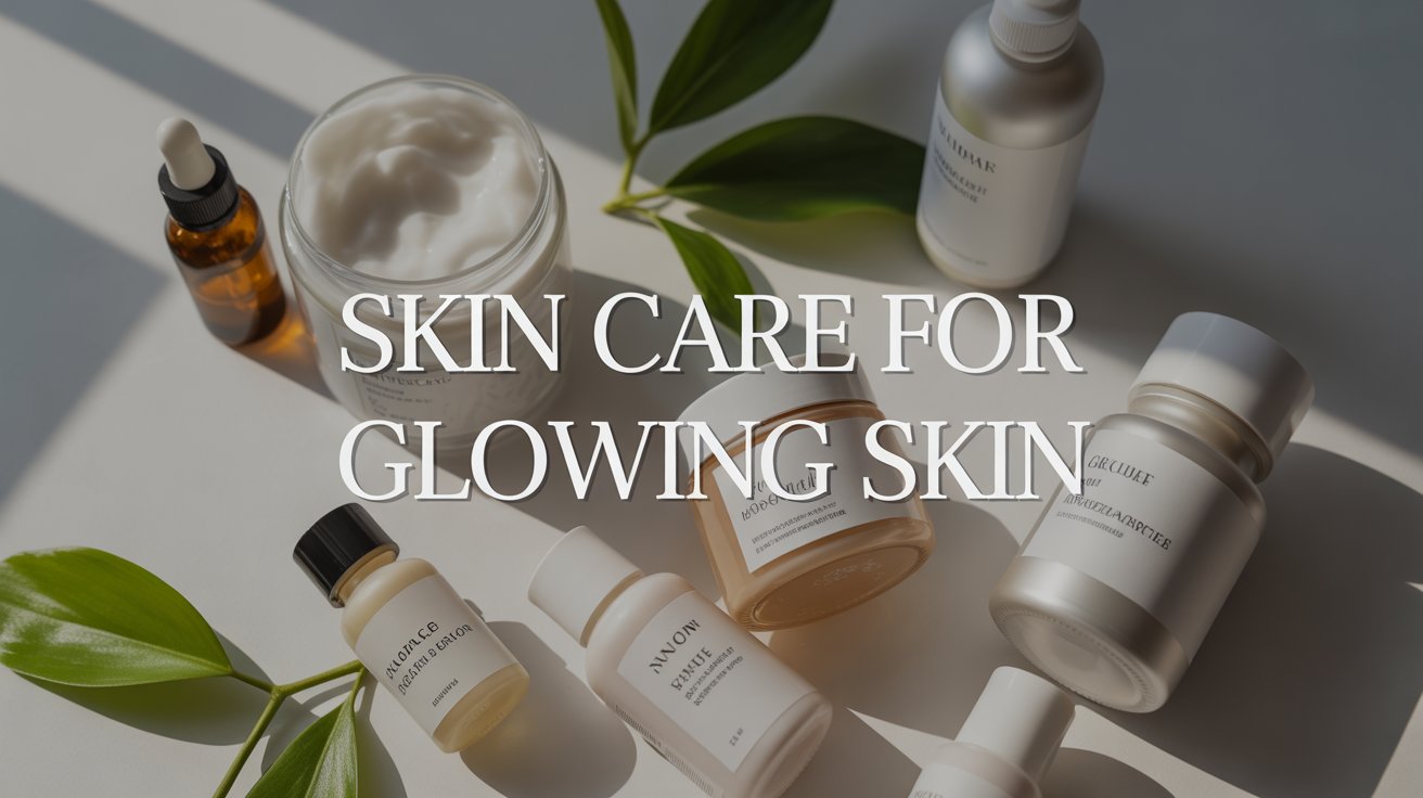 Morning skin care for glowing skin products.